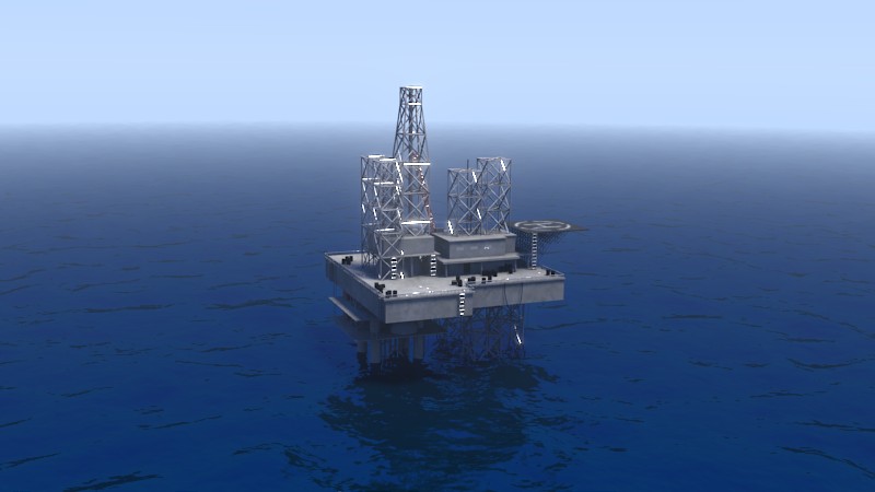 Oil Rig With Ocean preview image 1